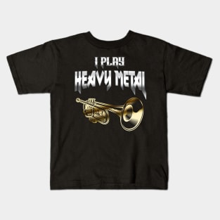 Heavy Metal Trumpet Musician Brass Gift Kids T-Shirt